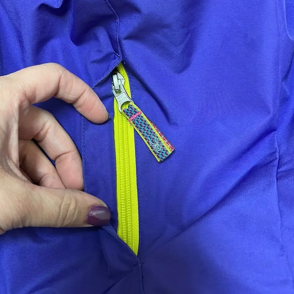 Spyder Purple and Pink Double Zip Up Jacket Girls Size XL 18 - Picture 6 of 7